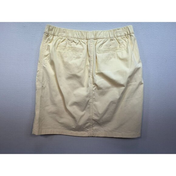 Lands End Women's Mini Skort Lightweight Cotton Size 10T Pale Yellow Casual Stre - Picture 8 of 10